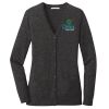 (KM) Ladies Marled Cardigan Sweater Thumbnail